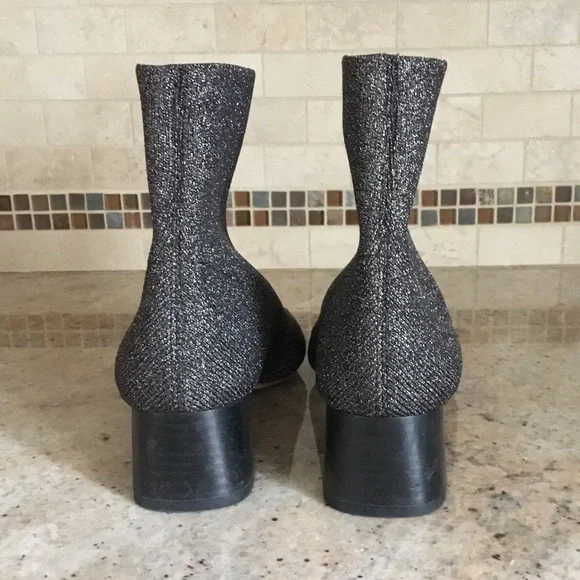 Loeffler Randall Carter Metallic Stretch Ankle Boots